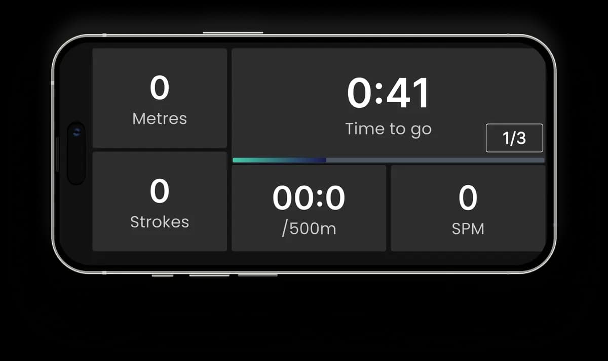 Oarca Rowing Screen